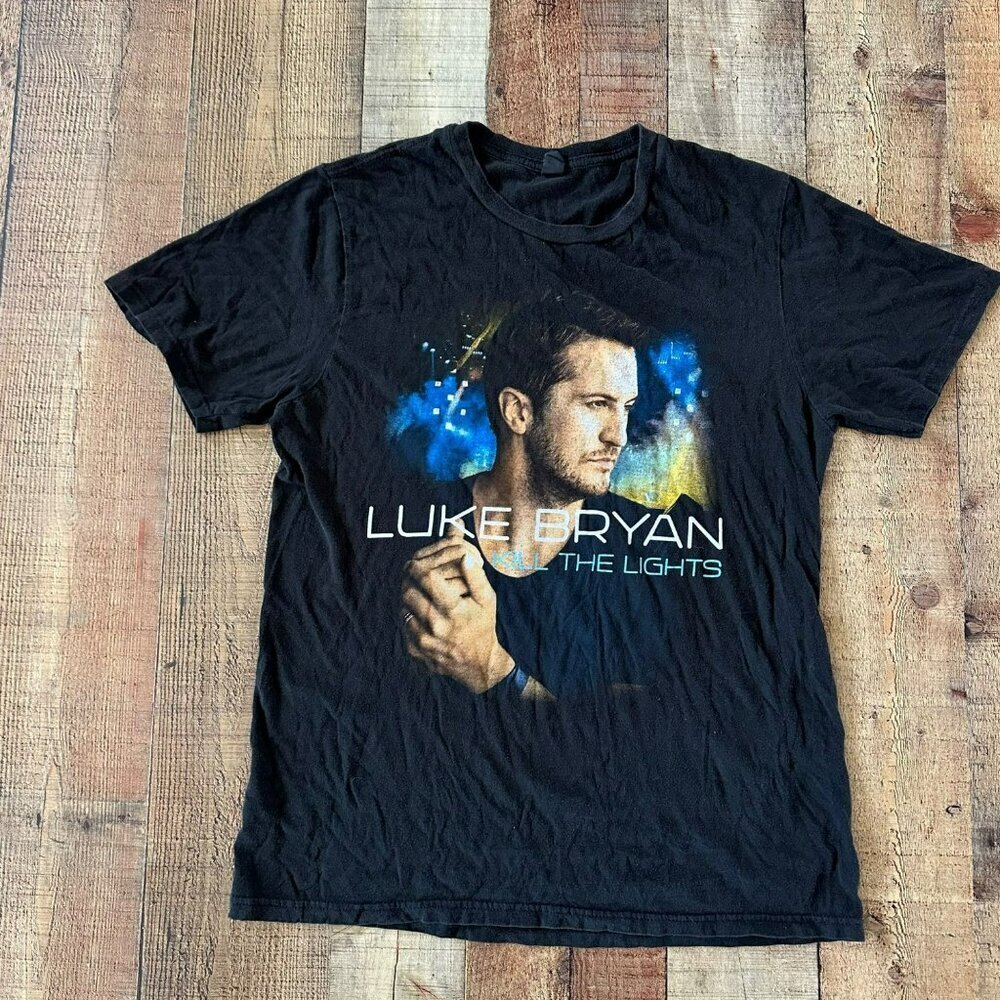 Luke Bryan kill the lights band tour short sleeve women’s t-shirt tee -L